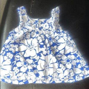 OshKosh B'gosh Blue and White Floral Top